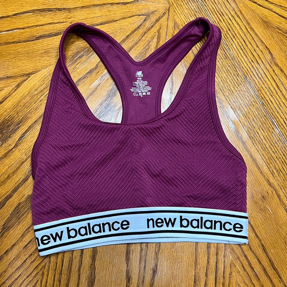 New balance T back sports bra.